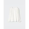 Uniqlo Футболка с круглым вырезом и длинным рукавом HeatTech CoTTon, очень теплая
