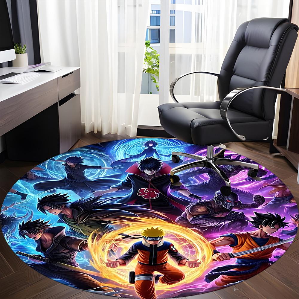 1pc Anime Characters Chair Carpet for Office Non-Slip,Machine Washable Rug for Office, Room - Holiday Decor - Machine Made yy251017223
