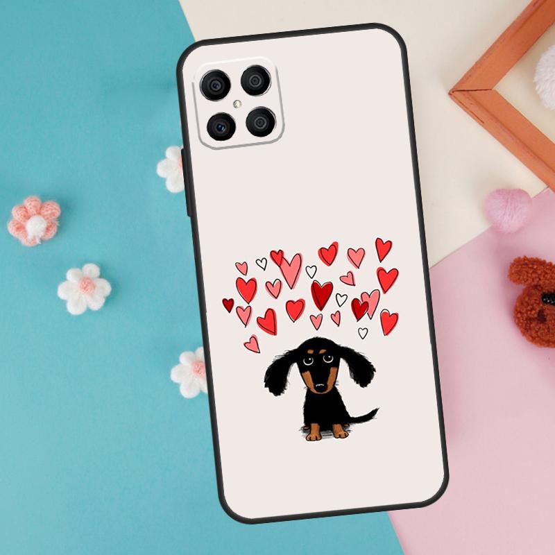 Чехол Мультяшная Собака Такса Для Honor Magic 7 5 6 Lite Pro Honor X8b X9b X9a X8a X8 X9 X9c 50 70 90 200 Lite Обложка