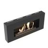 Wall Mounted Bioethanol Fireplace DELTA FLAT Black TÜV