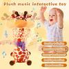 Dancing Giraffe Musical Plush Toy, Recording & Repeating, for 6–12M, Compatible with early development & Valentine's gifting