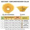 Sunflower Shaped et Recovery Collar Soft Foam Anti-Lick Neck Ring  Skin Recovery Care