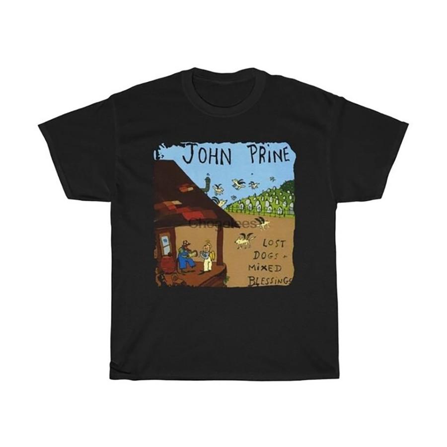 John Prine Gift For Family Black TShirt Cotton All Size Unisex T-Shirt