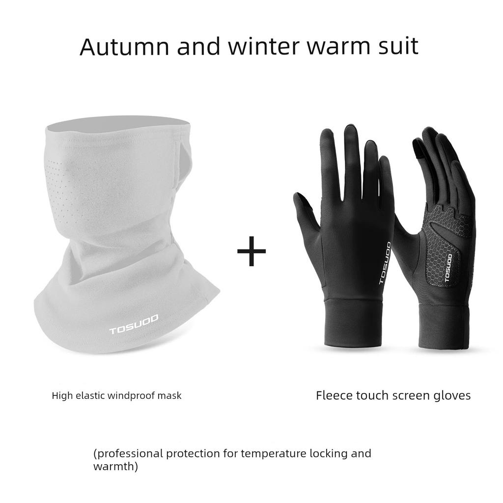 Captain Tas Running Sports Gloves for Autumn and Winter, Windproof, Warm, Fleece-Lined, Touchscreen Compatible, Non-Slip, Wear-Resistant, Outdoor