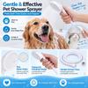 PVC Hose Pet Shower Head Push-On Design Faucet Attachment Durable Pet Shower Spray  For Pet Bathing