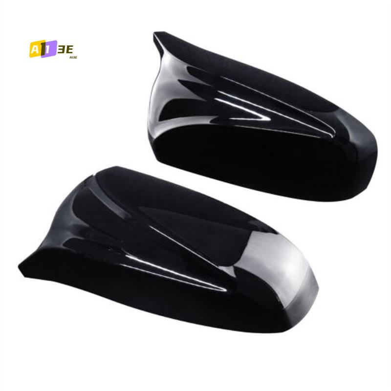A03E-For BMW X5 E70 X6 E71 2007-13 Side Wing Mirror Cover Caps Gloss Black Left+Right
