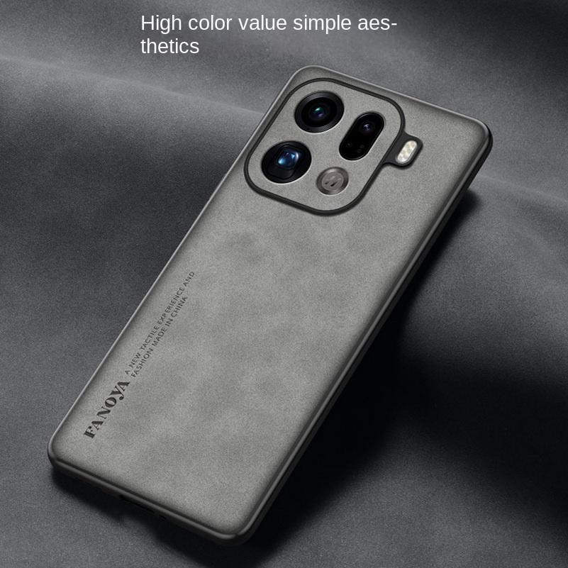 Простой кожаный удобный замшевый чехол Для OPPO Find X9 Pro find x9 X8 Ultra X8s + X8 Ultra X7 X6 Pro Тонкий Защита объектива Чехол