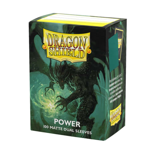 Sleeves - Dragon Shield - Box of 100 - Standard Size Dual Matte Metallic Green (Power)