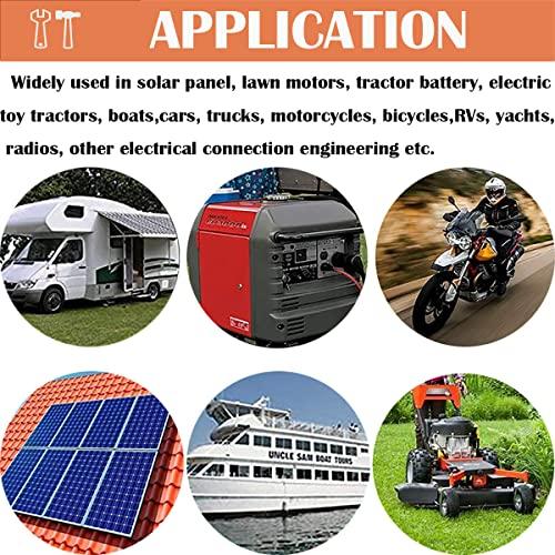 Разъем SAE, разъем питания CTRICALVER SAE, боковой порт, водонепроницаемый, 12AWG SAE, быстрое соединение для генератора (2pcs)