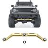 YEAHRUN Brass High Clearance Chassis Links & Steering Linkage Adds Weight for 1/18 RC Crawler Car TRX4M Upgrade Parts