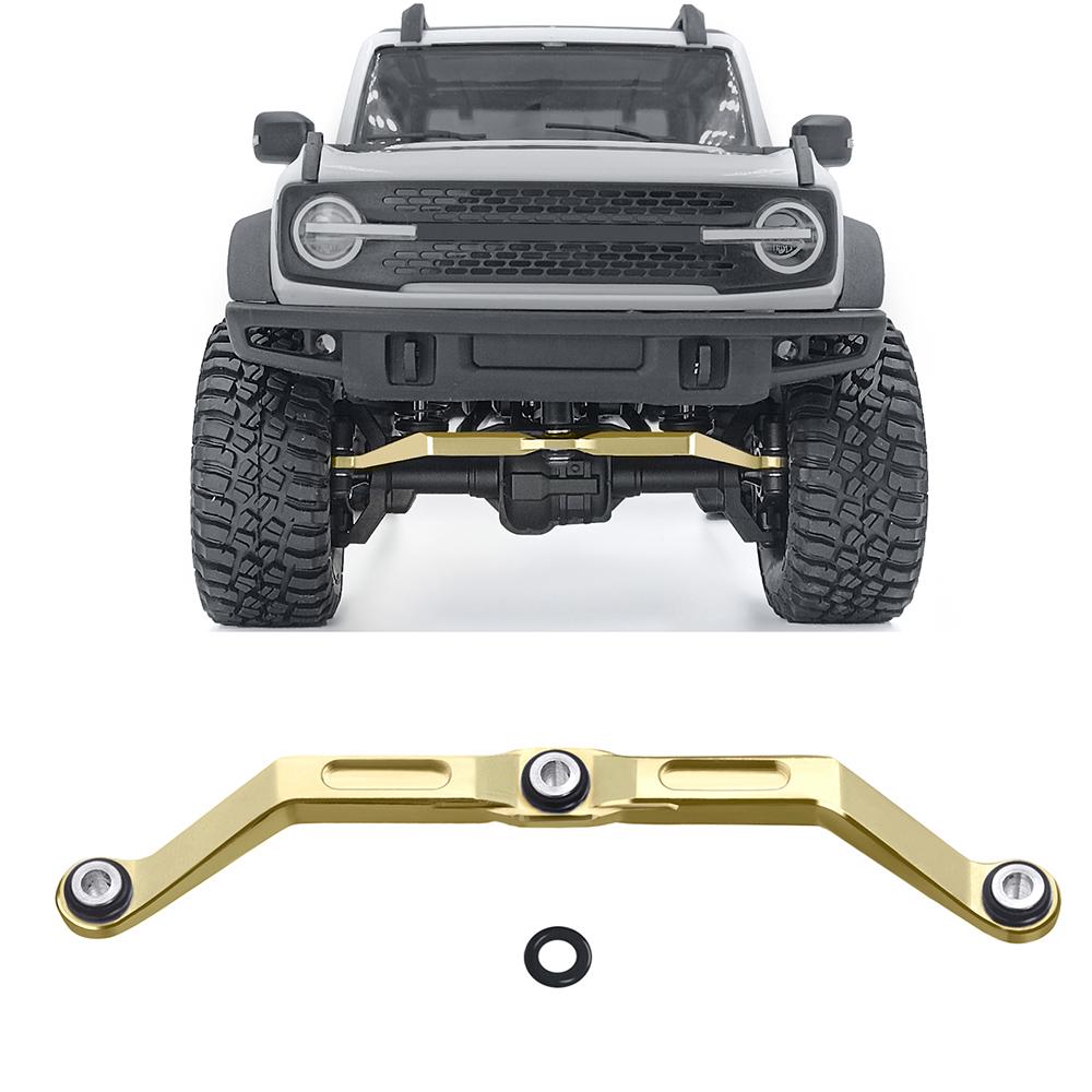 YEAHRUN Brass High Clearance Chassis Links & Steering Linkage Adds Weight for 1/18 RC Crawler Car TRX4M Upgrade Parts