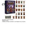 Stocking Stuffers for Kids Halloween Highland Cow Advent Calendar, 24 Days Surprise Countdown Calendar with Souvenirs Mini Acrylic Ornaments,