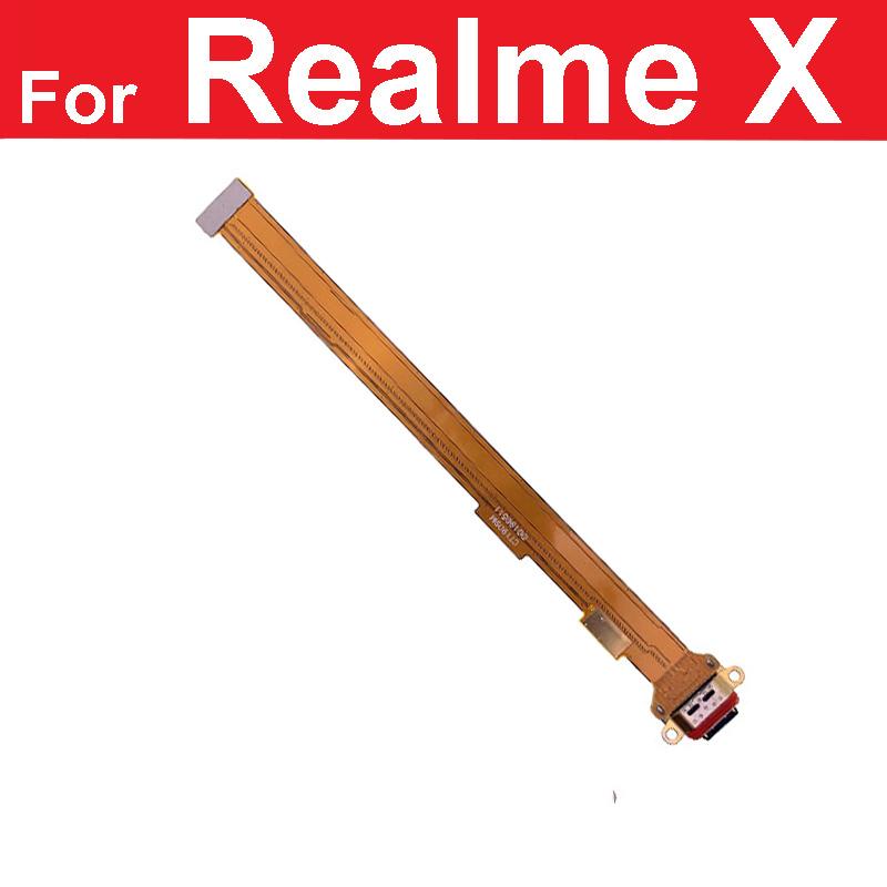 USB-плата для зарядки, док-станция, гибкий кабель для Realme X50 Pro X7 Pro X3 X2 Pro X Lite XT X, разъем USB-порта для зарядного устройства, детали ленты