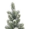 17.72in Desktop Flocking Xmas Tree Simulation Space Saving Reusable Xmas Tabletop Decoration for