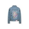 Evisu Aw23 Dharma Patch Wide Denim Jacket Women Jacket Denim-Blue 2EAHTW3DJ4052LFCT