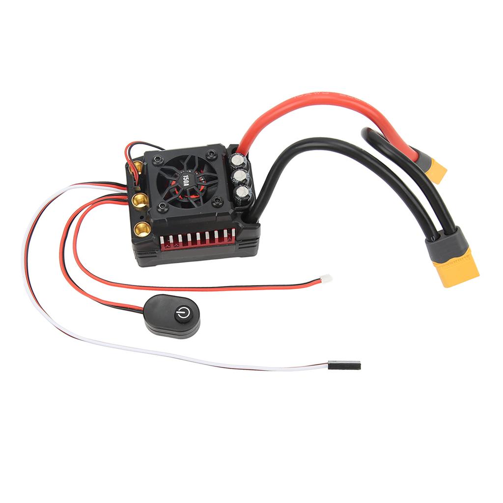 150A Sensorless Brushless ESC Aluminum Alloy Waterproof Brushless ESC for 17 18 RC Car