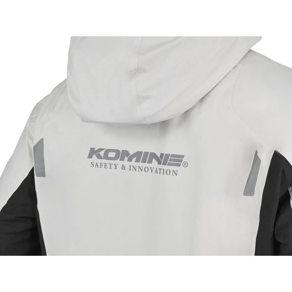 Мотоциклетная куртка Komine Stretchable WP Over Jacket Light WM JK-620 Pop-up Серый/Черный