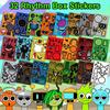 Cartoon Game Stickers Make-a-Face Stickers for Kids DIY Game Character Stickers for Party Supply Class Reward Book Decor Birthday Gifts