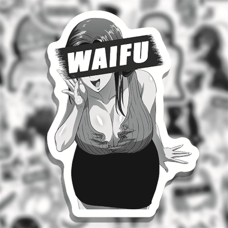 50 шт аниме девушка Waifu граффити наклейки для DIY ноутбук мотоцикл велосипед телефон наклейки