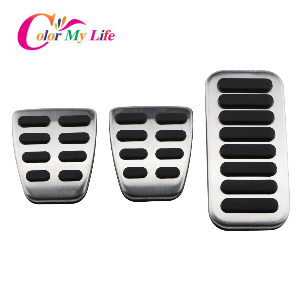 Автомобильные педали Color My Life для Hyundai Kona Kauai 2017 2018, крышка педали газового тормоза из нержавеющей стали