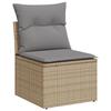 VidaXL Salon de Jardin avec Coussins 4 pcs, Canapés de Terrasse, Ensemble de Meubles de Patio, Mobilier d'Extérieur, Beige 3220108