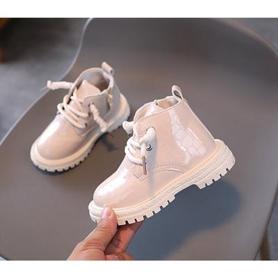 Детские ботильоны 2024 года, осенние лакированные туфли для мальчиков в британском стиле, ретро, модная обувь для девочек