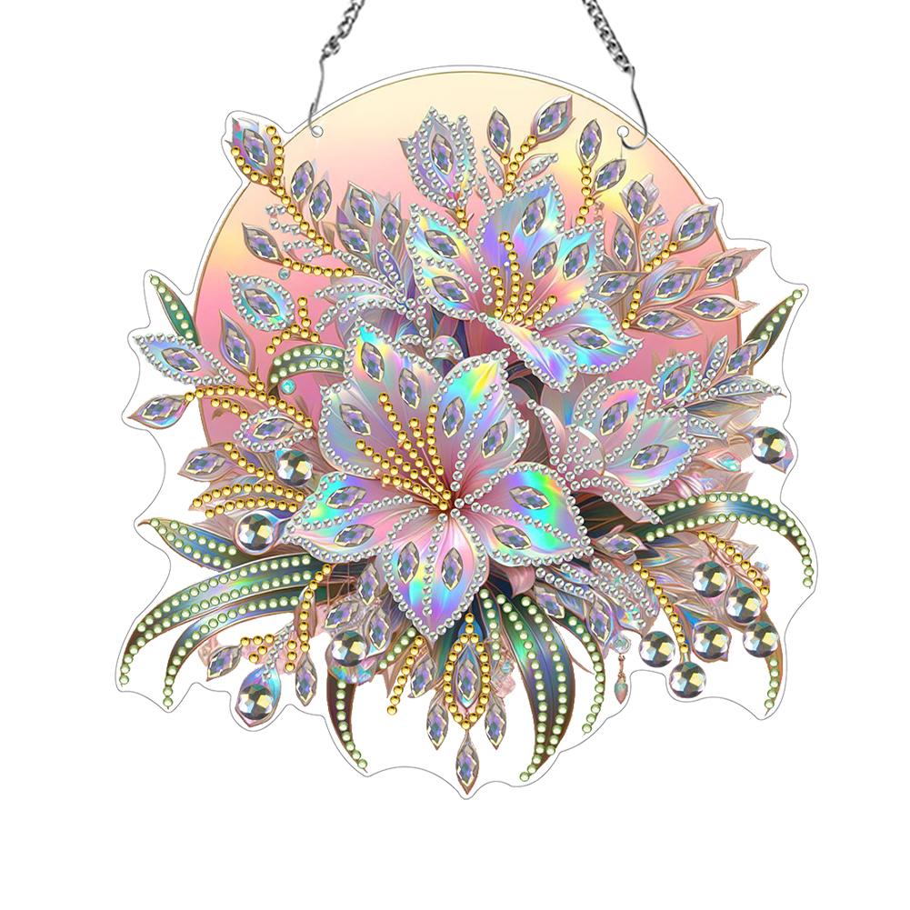 Акриловые туфли с животными Цветок 5D DIY Алмазная вышивка Точки Подвеска Стразы Алмазное искусство Подвески для окна для декора сада