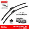 Car Wipers Double Rubber for Skoda Octavia A7 2012-2021 Front Brushes Cutter Automobiles Parts Accessories Windscreen Wipers Wear Parts