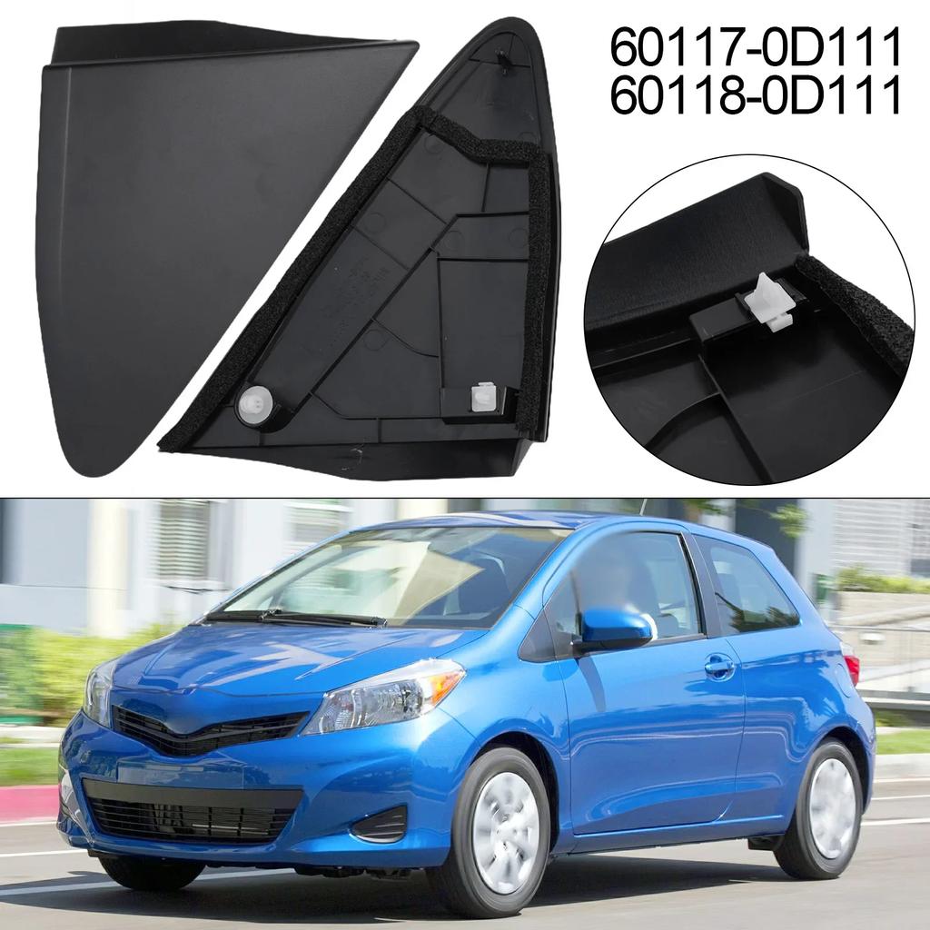 2 шт. Накладка на треугольное зеркало для Toyota Yaris 2012-2014, наружная левая и правая крышка угла зеркала заднего вида, декор 60117-0D111