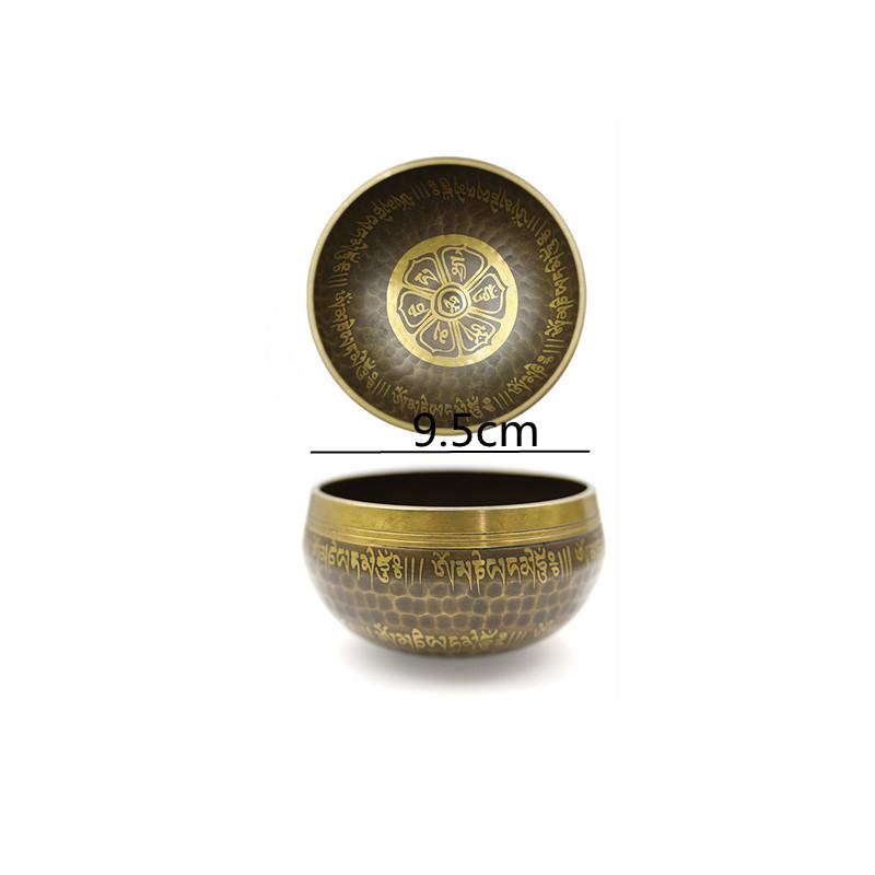 Непальская ручная работа Будда Звуковая чаша Тибетские поющие чаши Йога Медитация Музыкальный инструмент Терапия Медные чаши Тибетская чаша