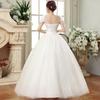 2025 Spring Plus Size Floral One-Shoulder Wedding Gown with Slimming Design