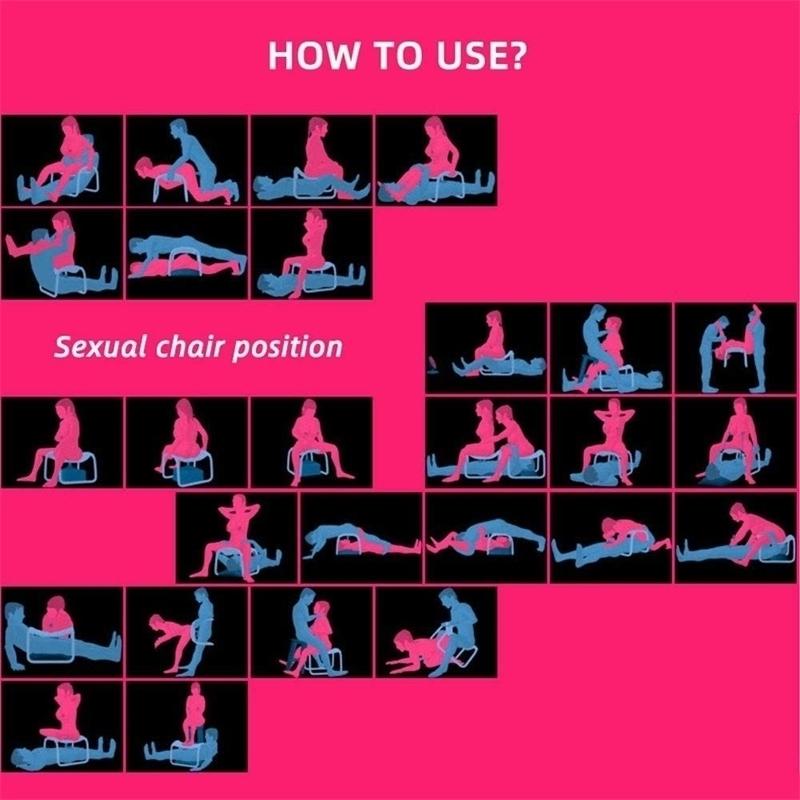 Toughage Sex Aid Bouncing Chair Съемная кровать Табурет для любовной позы с комплектом для связывания Секс-игрушки для пар Веселая взрослая продукция Sm
