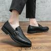Обувь для мужчин Лоферы слипоны модные повседневные мужские туфли роскошные кожаные британский стиль уличные формальные мягкие туфли мужские мокасины
