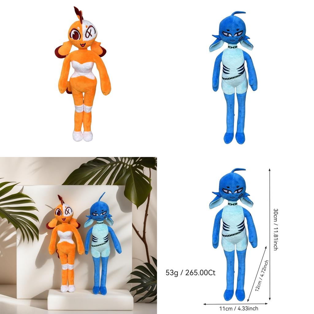 Плюшевая игрушка рыба-клоун с мягким наполнителем из кристального волокна для детей и коллекционеров