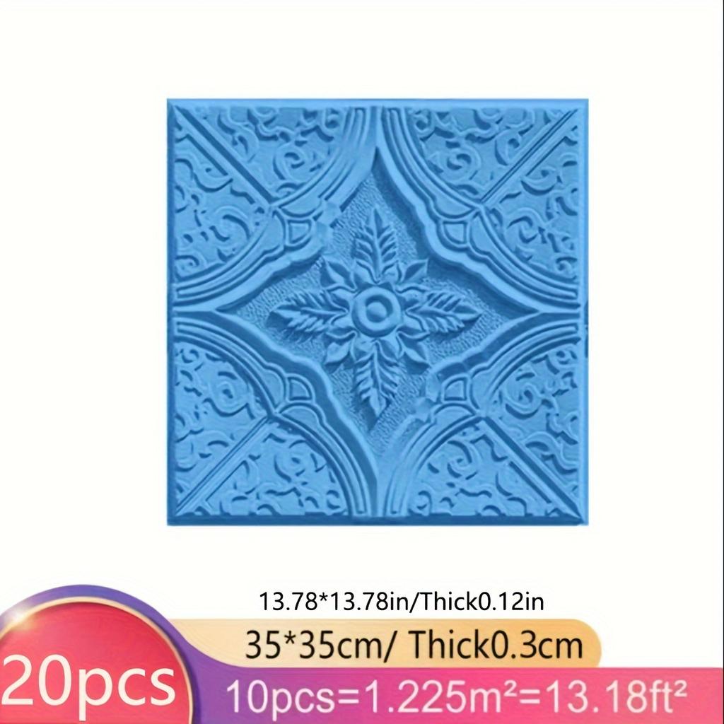 10/20 шт. DIY 3D настенная плитка наклейка пена самоклеящаяся водонепроницаемая и влагостойкая потолочная наклейка подходит для кухни гостиной ванной комнаты коридора