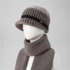 Hat Female Season Mom Grandma Rabbit Hair Thermal Basin Hat Fleece Thickened Old Lady Wool Hat