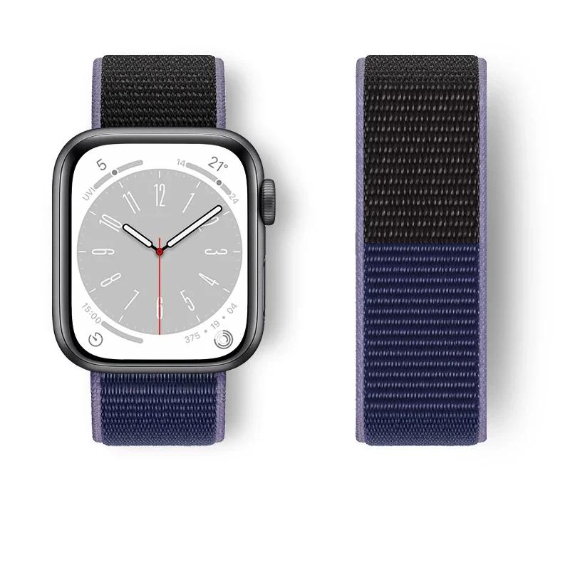 Nylon loop Strap For Watch Band Ultra-2 49mm 44mm 40mm 45mm 41mm Sport pride Bracelet iwatch bands Series 9 8 se 7 6 5 4 3