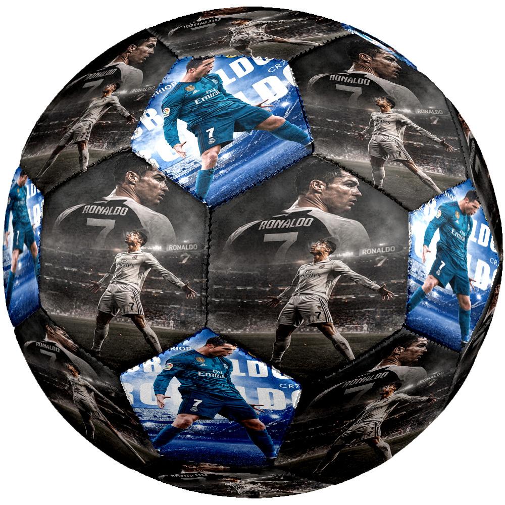Ronaldo's Rise Again: Spirit Soccer Ball Size 5 Football Machine Sewn Indoor/Outdoor Training and Matches Unique Gift for Soccer Lovers