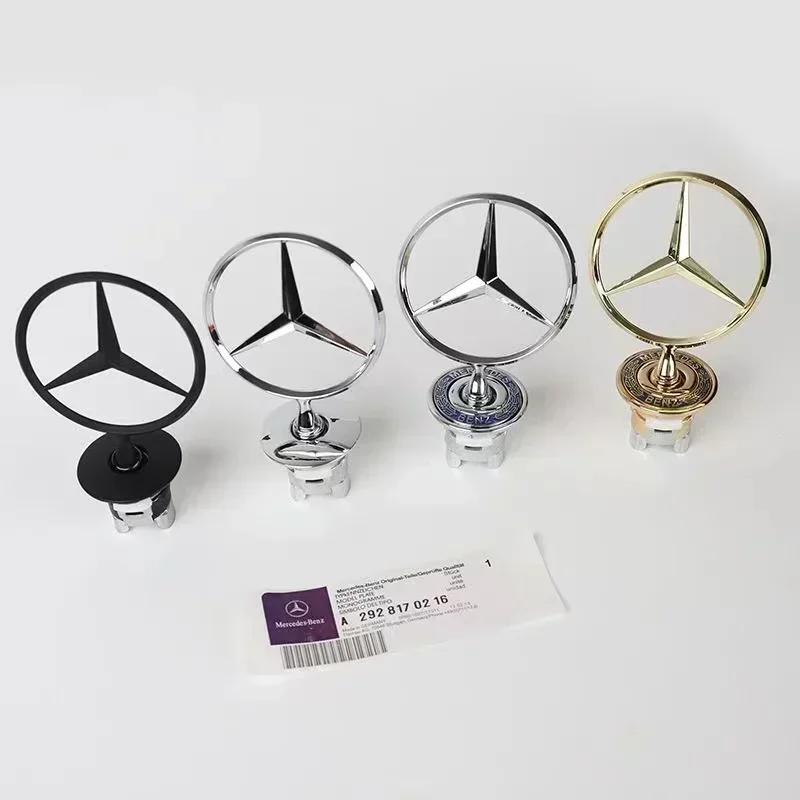 Star Bonnet - Badge for Car Hood Front Chrome Logo Hood Marking  W204 W205 W212 W213 W211 W220 W222 W223 for Benz C E S Class  q7