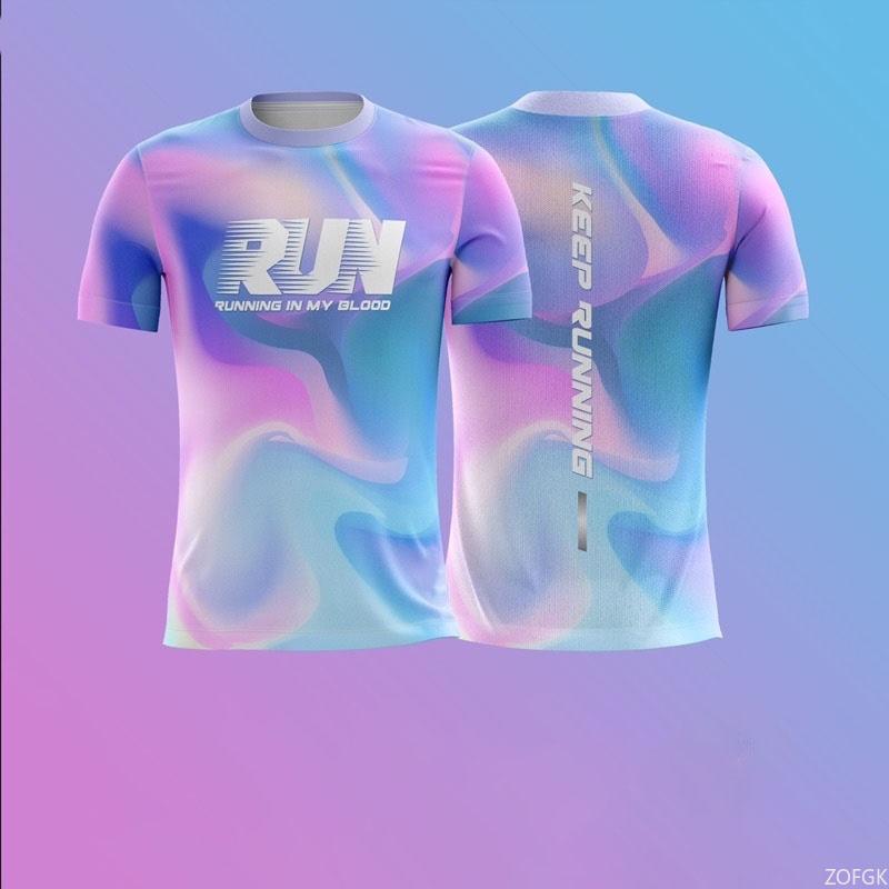 Простые Модные Футболки с Буквами Run Модный Тренд Для Бега на Открытом Воздухе 3D Печать Унисекс Футболки Свободные Дышащие Быстросохнущие Футболки
