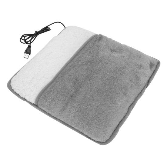 Полезный электрический обогреватель для ног, быстрый нагрев, USB, мягкая фланелевая грелка с подогревом