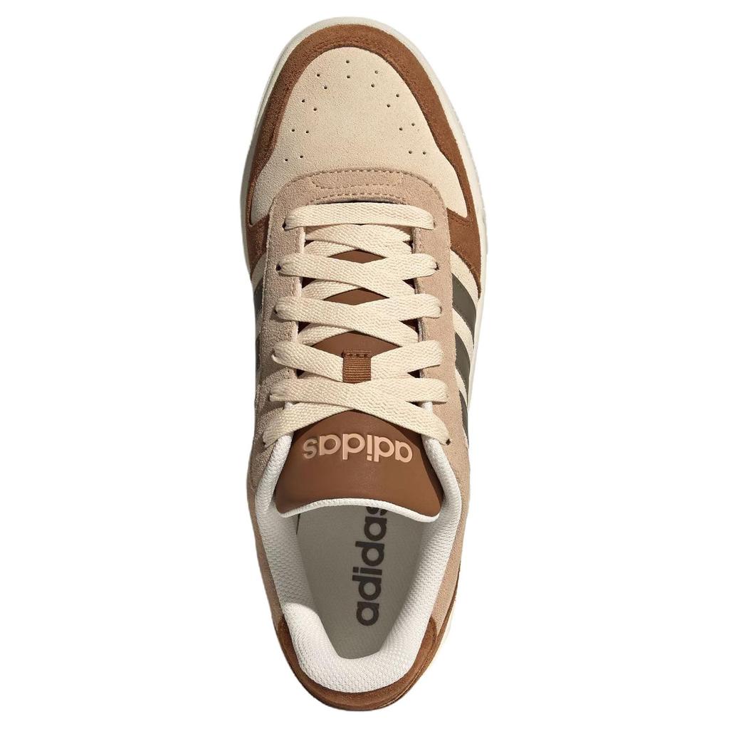 Adidas D PAD Anti Slip Wear Resistant Low Top Skateboard Shoes Unisex Beige Brown Sneakers KK1416