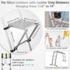 Ladder Work Platform Durable Wide Pedal Practical Attachment Work Ladder Tray for Pantry Kitchen Office Household Painters