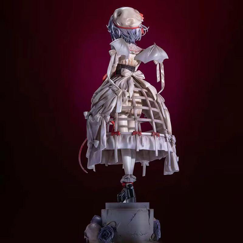 27 см Аниме Проект Touhou Ремилия Алая ПВХ Фигурки Действия Крылатая Девушка-Вампир Коллекционная Статуя Настольное Украшение Игрушки Подарок