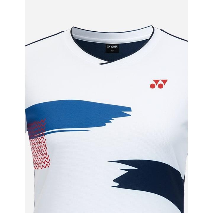 YONEX 233Ts016F Белый Женская Активная Графическая Игровая Одежда