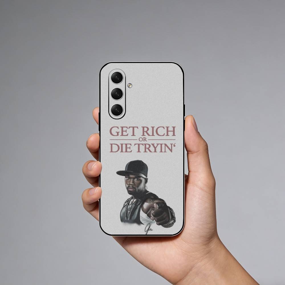 Rapper Hip Hop Street 50 C-Cent Phone Case For Samsung Galaxy A73,A21s,A22,A31,A52,A53,A71,A41Soft Black Shell