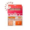 Накладные ногти Nailinit | 24 многоразовых накладных ногтя с клейкими вкладками | Теплый нюдово-коричневый оттенок | Быстрый и стойкий DIY-маникюр | Неломающиеся и Co