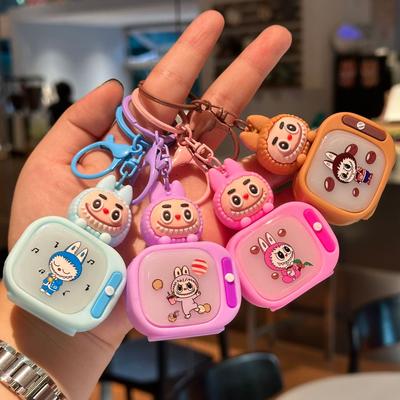 Kawaii Labubu Ночной светильник Кукла Брелок Студенческий школьный ранец Сумка Украшения Украшения Брелоки