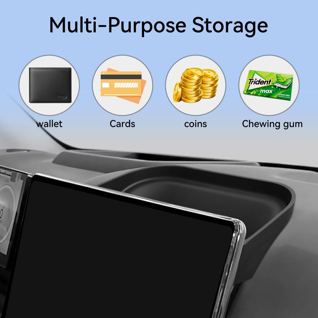 for BYD SHARK 2026 2026 Central Control Screen Rear Storage Box Car Interior Accessories Dashboard Storage Organizer Tray