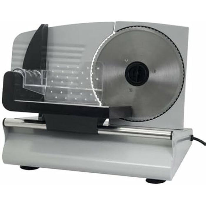 Trancheuse à charcuterie - Kuken - 200W - Lame INOX 190mm - Non rechargeable - Non effaçable